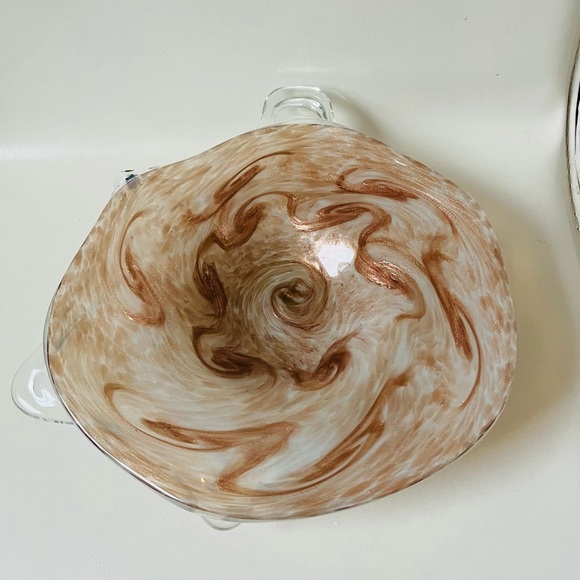 Murano Art Glass Bowl Diameter 10 Inches - Picture 7 of 11